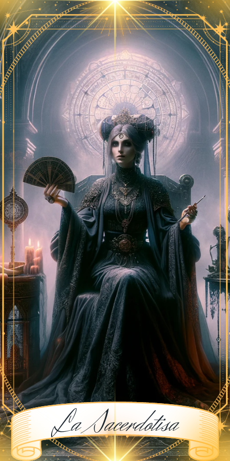 La Sacerdotisa - Arcano Mayor del tarot de la bruja Kedwyn