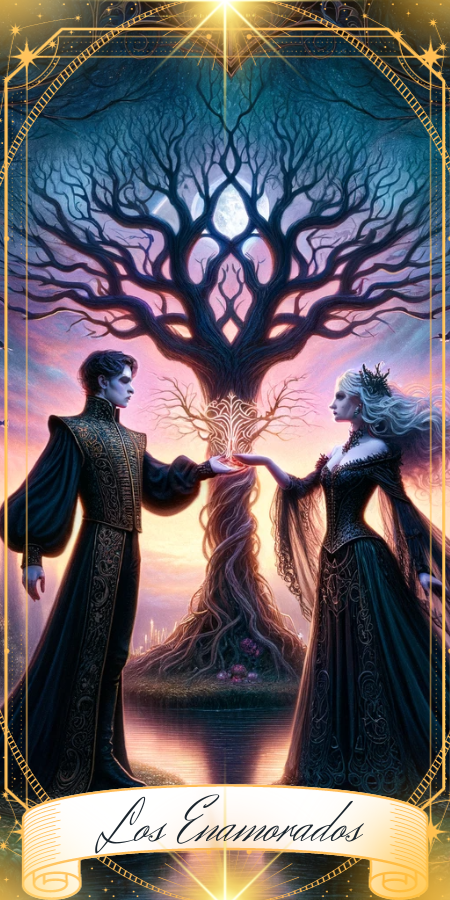 Los Enamorados - Arcano Mayor del tarot de la bruja Kedwyn